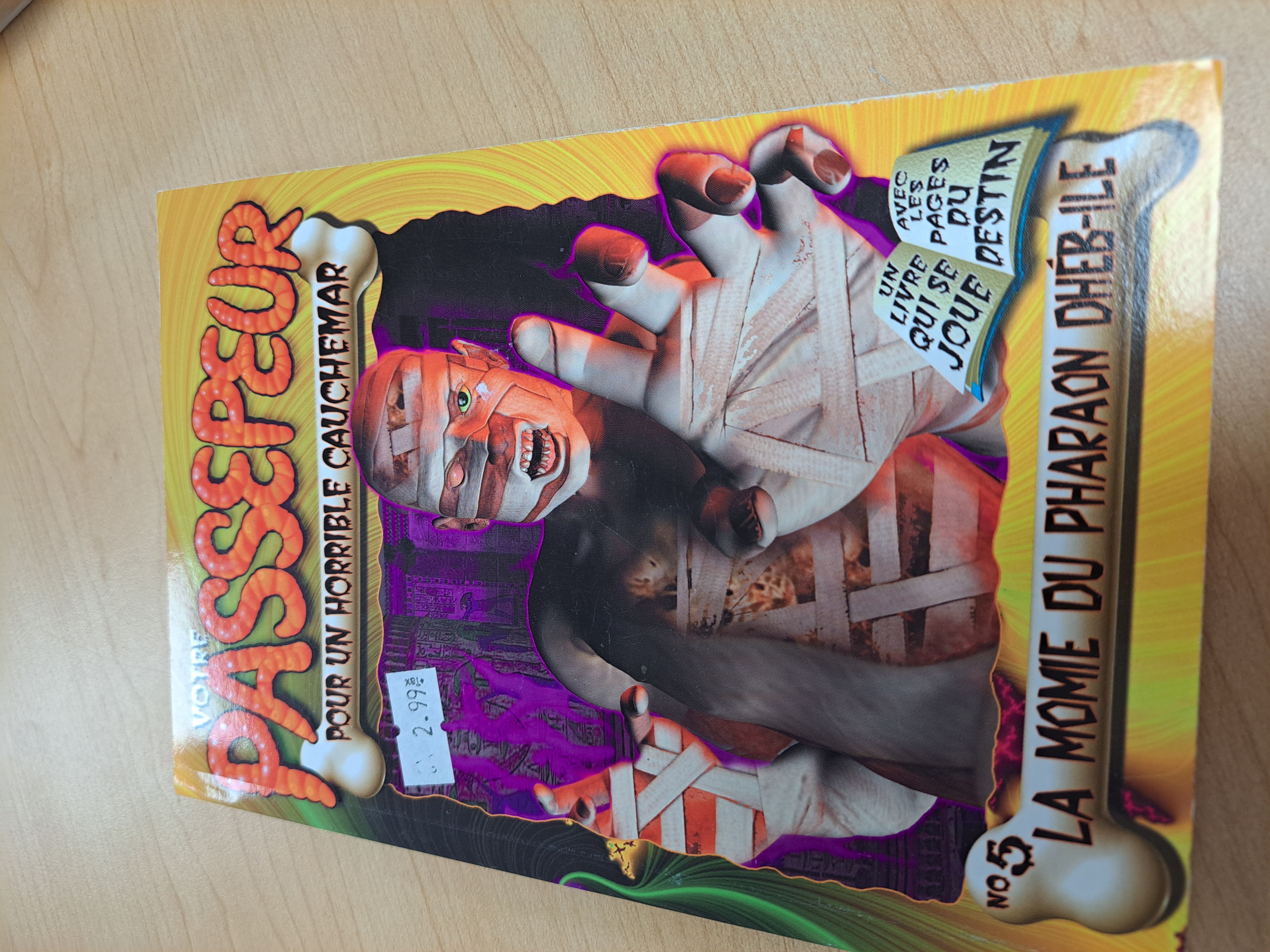 Votre passepeur no5 La momie du pharaon dhéb-ile Richard Petit livre usagé